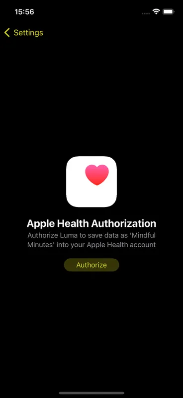 Luma Apple Health integration with mindful minutes logging